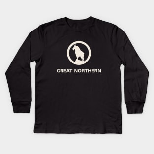 Great Northern Railroad Kids Long Sleeve T-Shirt